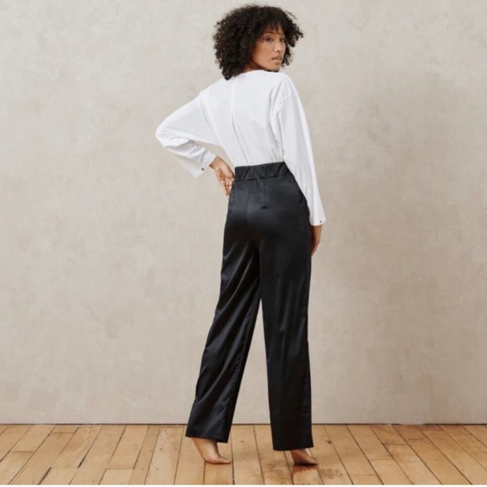 ADAY on board satin pants black M EUC